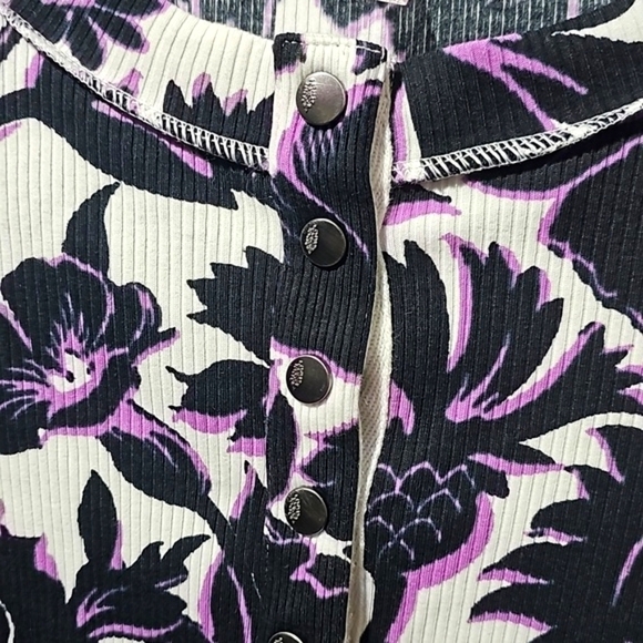 FP Movement Garden Floral Lilac Top‎ Blouse Size XS NWT - Picture 5 of 8